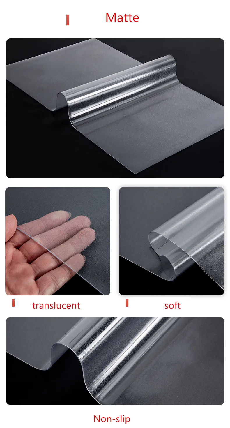 Toalha de mesa de vidro macio pvc