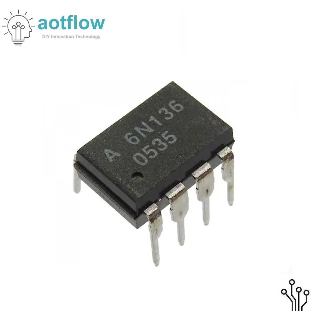 10PCS 6N136 DIP8 DIP DIP 8 photoelectric coupler new and original lm324 ...