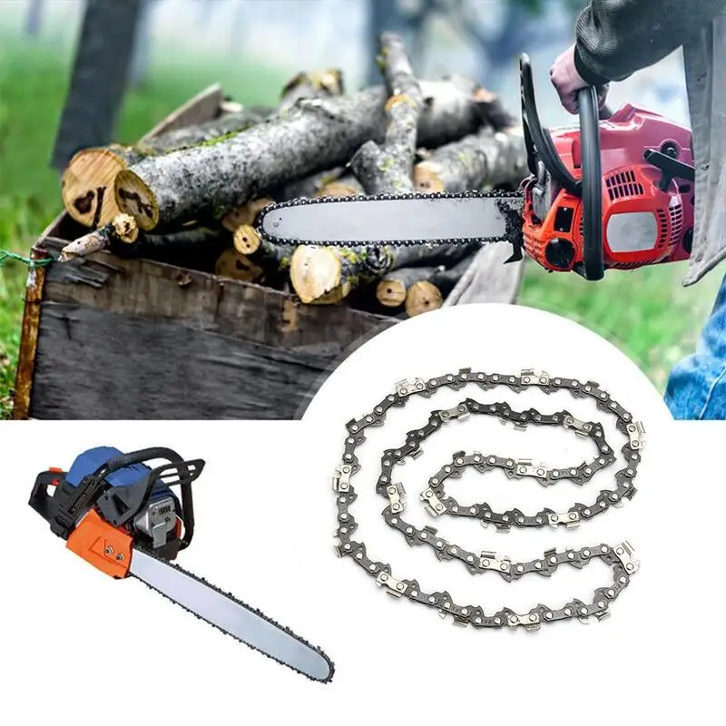 16 Inches 3/8 Drive Link Chainsaw Saw Chain Wood For Cutting Parts Chain Saw Chainsaw Chainsaw Lumber Cutting Mill H4C3