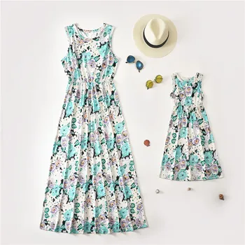 

Mother Daughter Dresses Floral Long Family Look Mom And Daughter Clothes Family Matching Clothes Mommy And Me Clothes Outfits