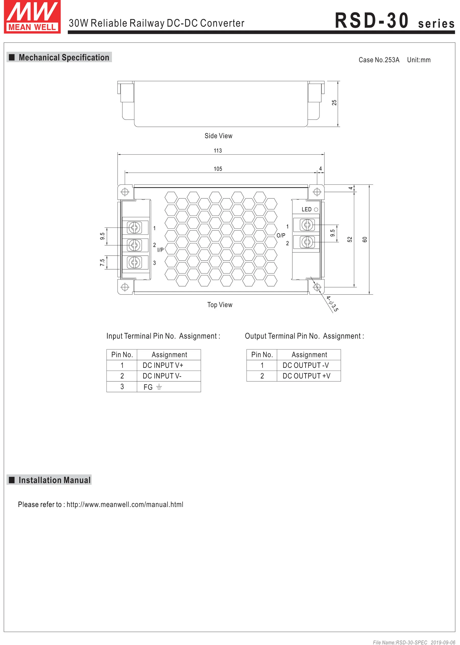 MEANWELL SD-30G-24 dc-dc 9~ 36 В до 24 В 1.25A 30 Вт один полуклейкий закрытый импульсный источник питания Железнодорожный Converter конвертер