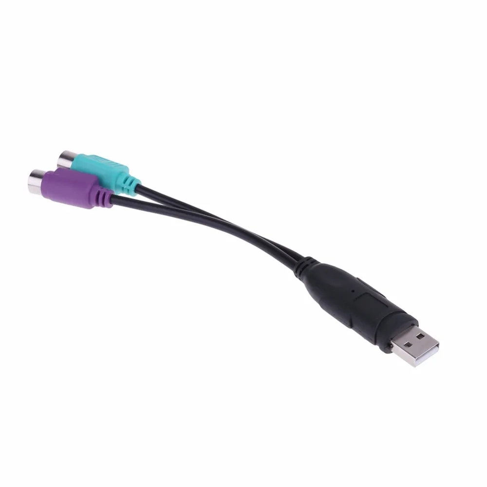 USB для PS2 Мужской и Женский кабель адаптер конвертер использовать USB для PS2 шнур конвертер адаптер для компьютера клавиатура мышь