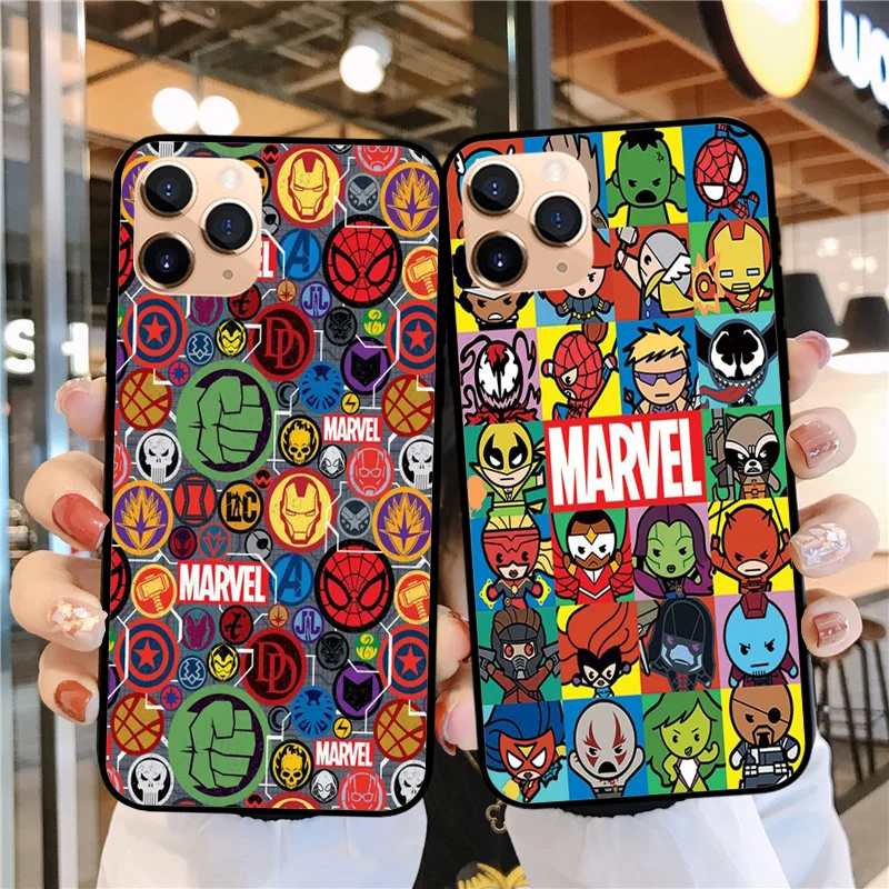 

Newest Cool Marvel spiderman Soft Silicone TPU Phone Cover case for iPhone 11Pro MAX XR XS X10 6 6S 7 8Plus SE2020 Fundas Coque