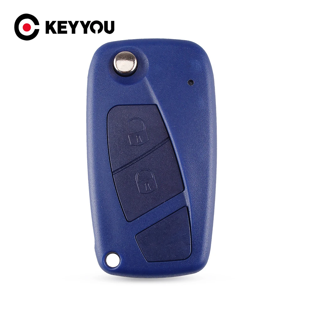 Флип-чехол KEYYOU для Fiat Punto Ducato Stilo Panda Central 500 Bravo 2 кнопки чехол ключа | Автомобили и
