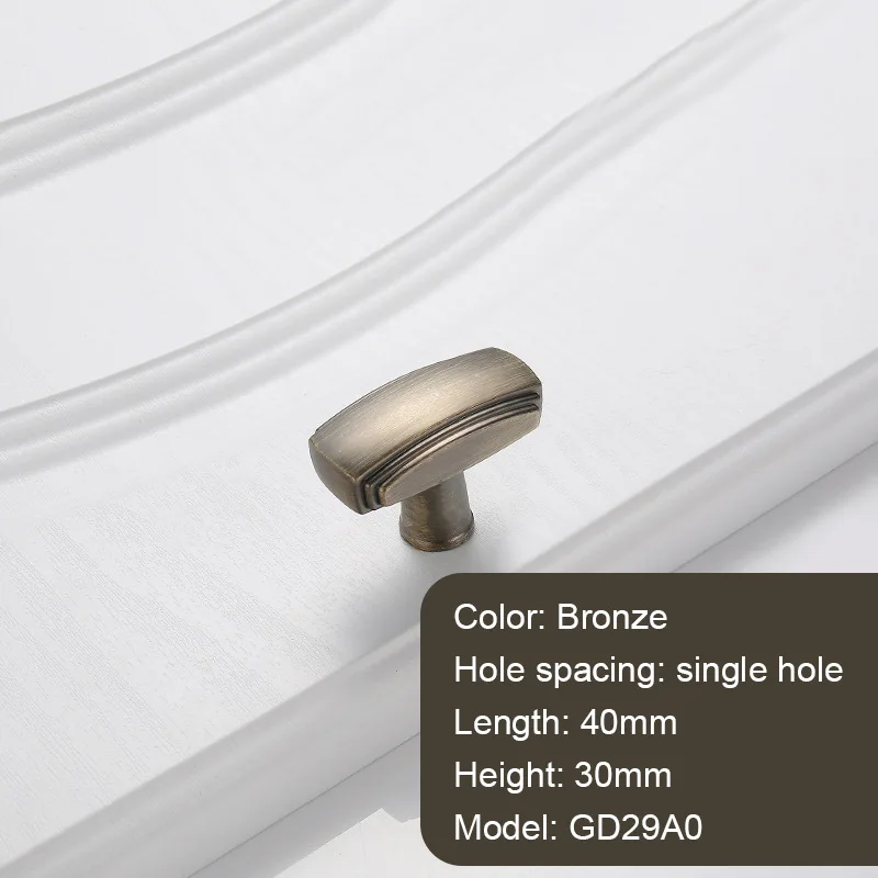 Bronze Single hole Ручка барного ящика, черная бронза, ручка для кухонного шкафа, ручки для ящиков комода - Цвет: Bronze Single hole