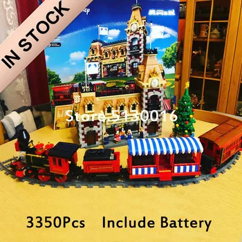 

71044 In Stock Train and Station J11001 Street View Princess Castle Creator Model Building Blocks Bricks Toys 16008 21318 71040