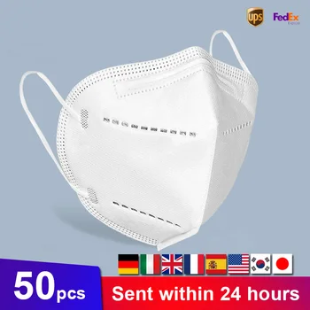 

20Pcs Face Mouth Mask 5 Layer Dustproof Anti-fog Face Masks Safety Strong Protective Earloops Anti-dust Disposable Mouth Masks