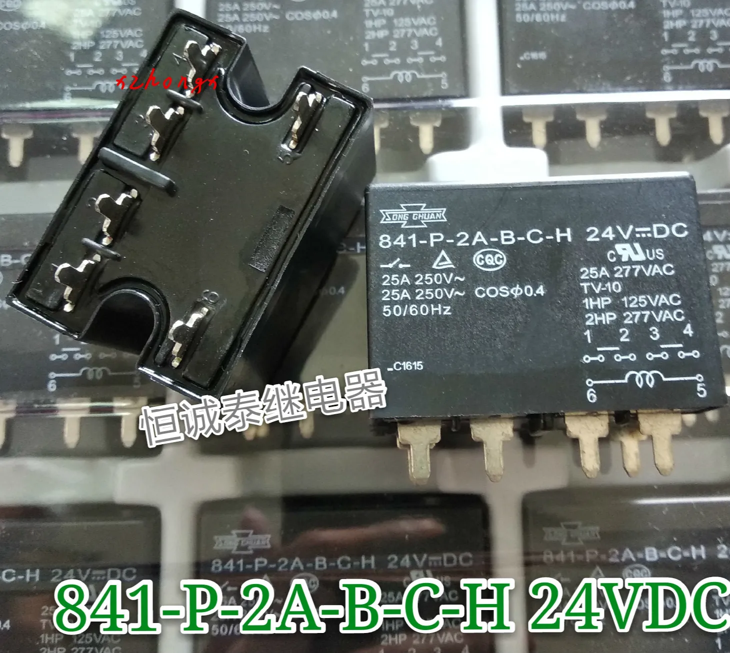 841-P-2A-B-C-H 24VDC реле 6 футов высокой мощности 25A