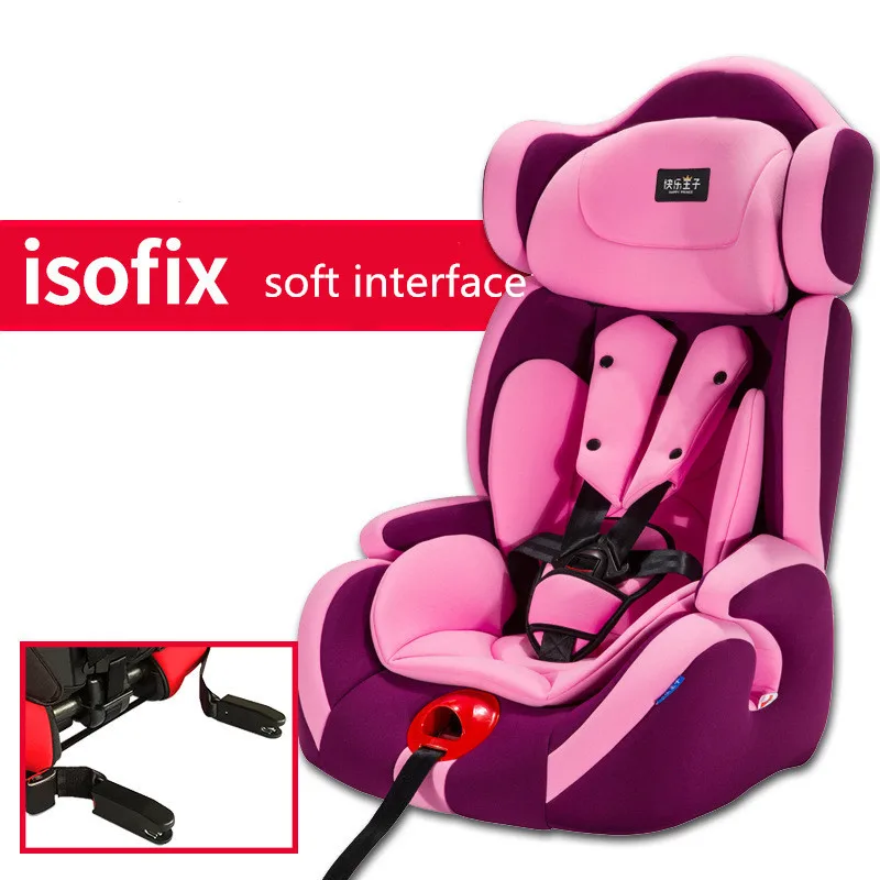 

DHL HDPE Adjustable Child Baby Safety Seat with ISOFIX Soft interface For 9 Months-12 Years old Load 9-36kg