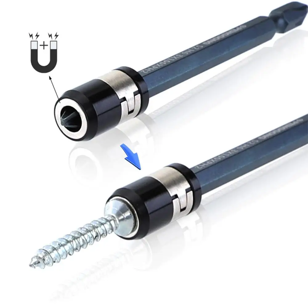 

Magnetic Ring 1/4 "6.35mm Strong Anti-corrosion Magnetizer Electric Screw Phillips Screwdriver Bit Accessorie Screw Pick Up Tool