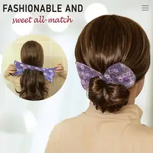 6 Colors Bun Curler Hairstyl Floral Polka Dot Star Ball Head Portable Hair Tie Headband Accessories Hair Styling Tools