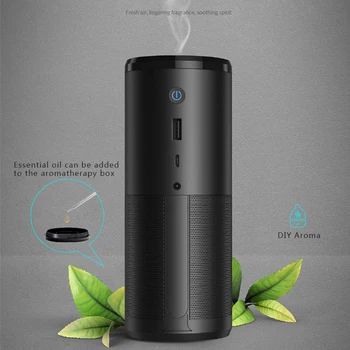 

Car Air Purifier with HEPA Filter Mini AirIonizer Aroma Diffuser Car Air Freshener Purifier for home Vehicles Accessories