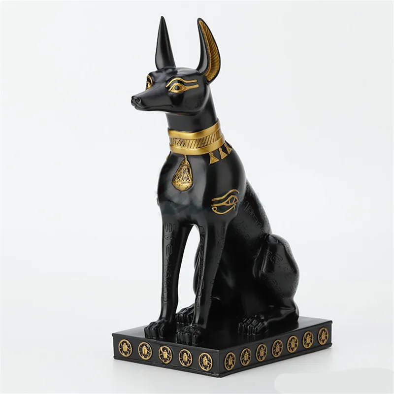 Египетская мифология Death Anubis Canis Spp статуя искусства и рукоделия творческая