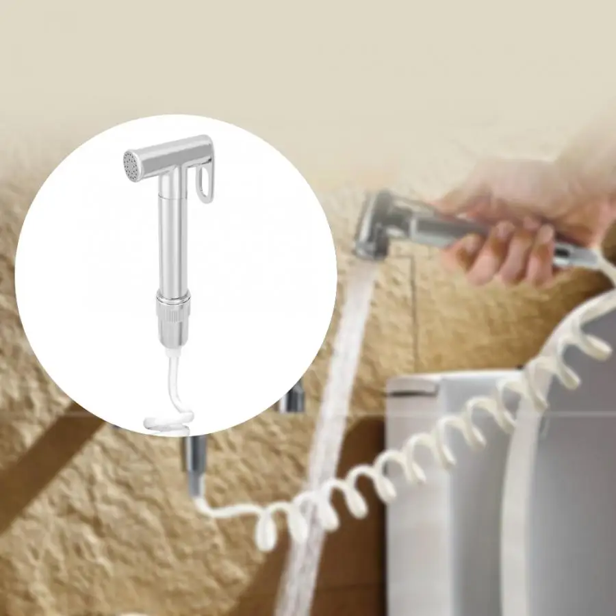 G1/2in Toilet Bidet Sprayer Kit Handheld Spray Head with Spring Hose & Shower Bracket Hand Faucet Washing Ass | Обустройство дома
