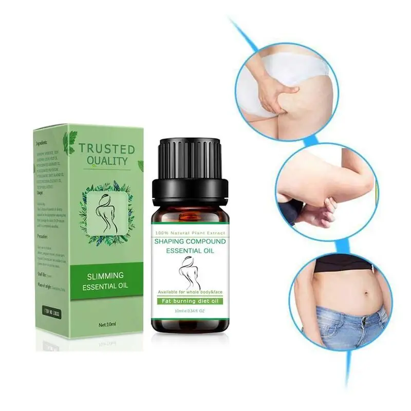 10ml Natural Herbal Extract Body Slimming Essential Oil Body Care Essential Oil Body Massage Health Burning Fat Slimming Product