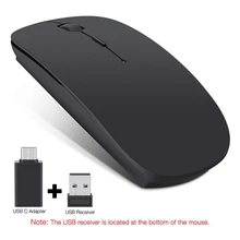 Перезаряжаемая Беспроводная Bluetooth мышь USB двойной режим Игровые Мыши для ПК геймера ноутбука GT66