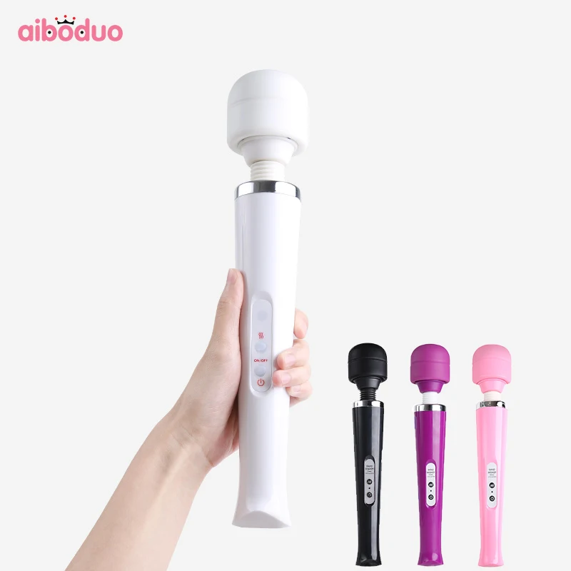 aiboduo Body Massager Wand Vibrator Powerful Huge Head Body Neck Massage Magic Vibration Female Personal Product Massage Stick