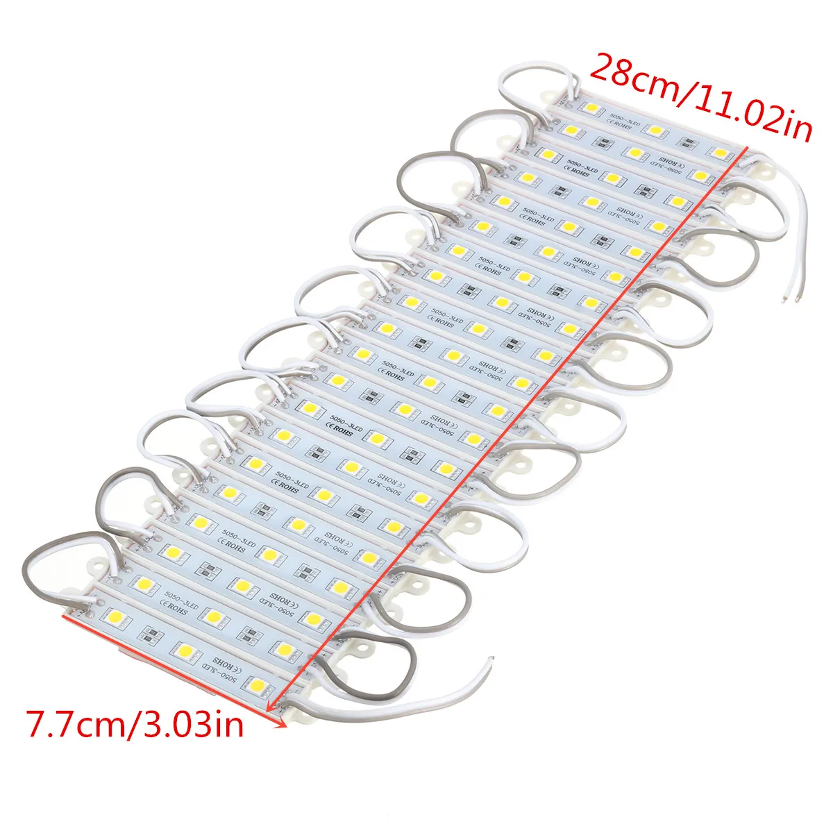 80PCS 5 Colors SMD5050 LED Module Store Strip Light Front Window Lamp + Power Supply + Remote DC12V
