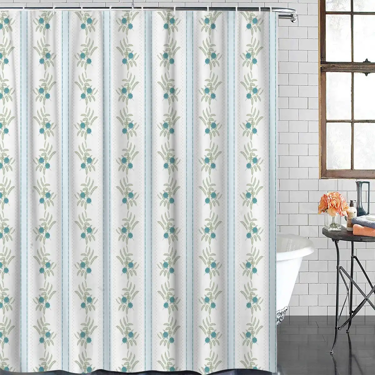 Blue Flower Floral Bathroom Shower Curtain Sets Bathroom Shower Curtains 84 Inch Shower Curtain Bathroom Accessories Shower Shower Curtains Aliexpress