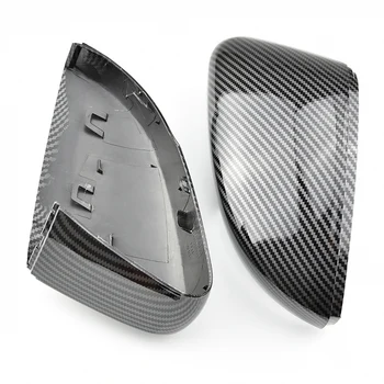 

2 pieces for Volkswagen Polo MK5 6R 6C with indicator ABS side mirror cover replacement cover shell trim carbon fiber