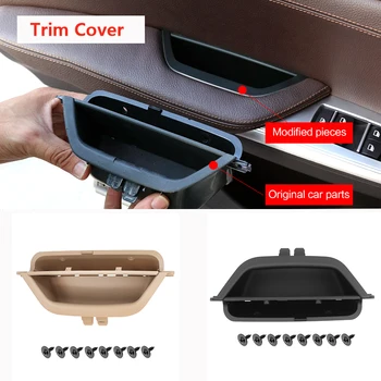 

RHD LHD main driver Door inner Handle pull trim For BMW X3 X4 F25 F26 2010 - 2017 car Auto interior Door Panel cover replacement