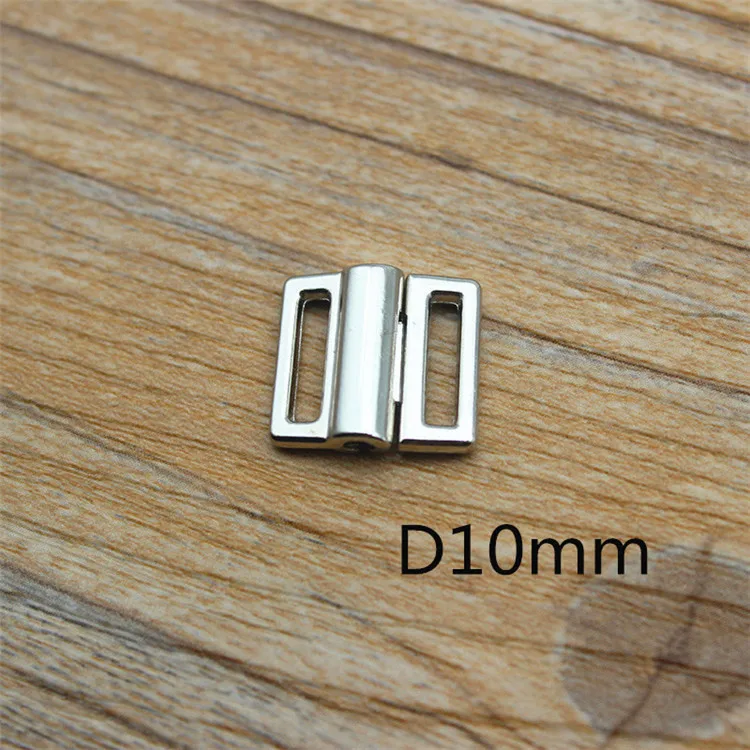 Silver Metal Clasp Buckle Fasteners for Sewing Accessories, 10-Pack