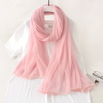 

2020 new spring and autumn all-match four seasons large size square scarf shawl solid color scarf WHITE