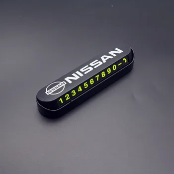 

Car Styling Temporary Parking Card Phone Number Card Plate Park Stop For Nissan Sylphy Altma X-trai Qashqai Kicks Lannia Tiida