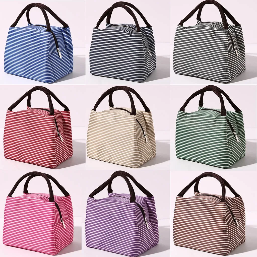 

Functional Pattern Cooler Lunch Box Portable Insulated Canvas Lunch Bag Thermal Food Picnic Lunch Bags For Women Kids Обед мешок