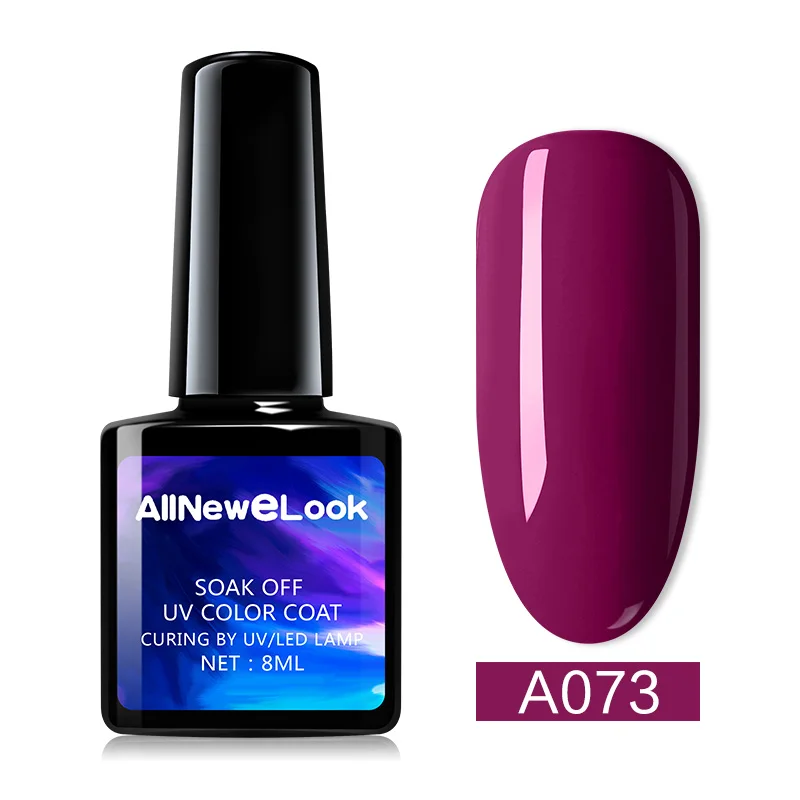 Гель-лак для ногтей allneweook UV 8 мл, 120 цветов, набор гелевых лаков для дизайна ногтей - Цвет: 073