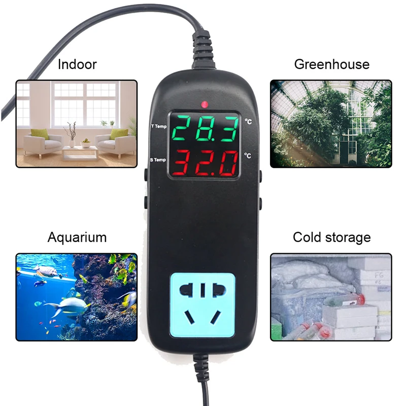 ЕС MH2000 AC 220V Интеллектуальный регулятор температуры нагрев и охлаждение