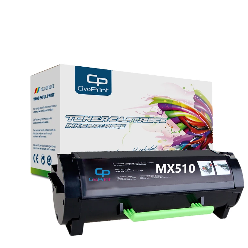 Совместимый картридж с тонером Civoprint MX510 для Lexmark MX511dte MX511dhe MX511de MX510de MX610dw MX611de MX611dhe