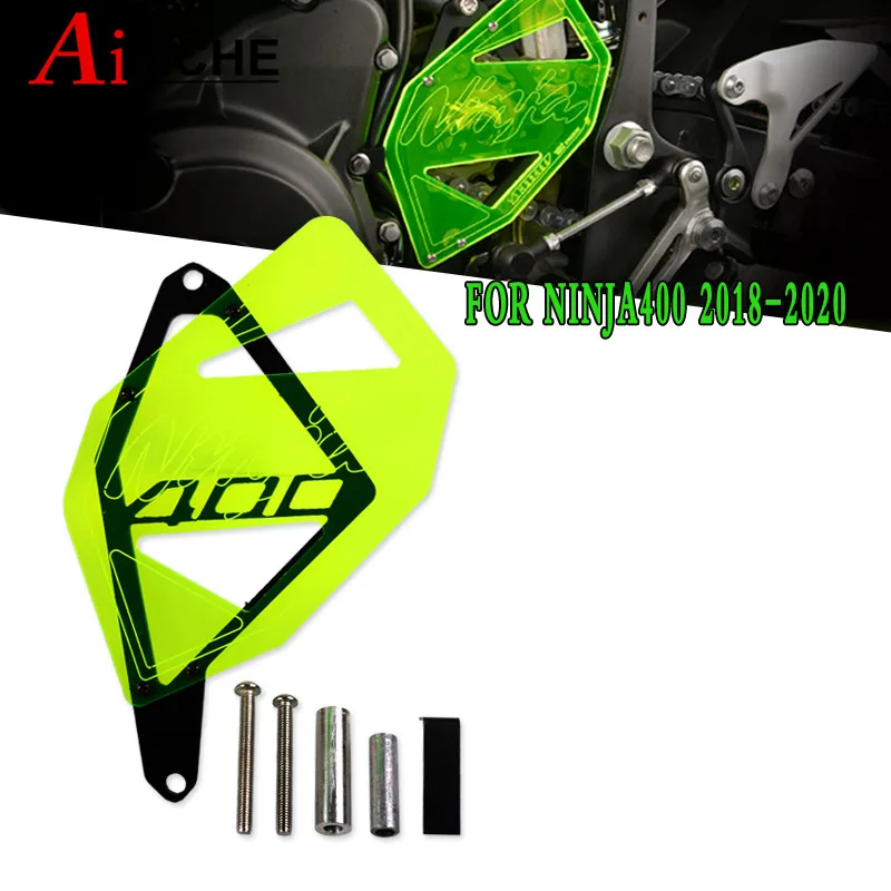 High quality For KAWASAKI NINJA400 2018 2019 2020 Motorcycle Accessories Front Sprocket Chain Guard Cover Engine Cap | Автомобили и