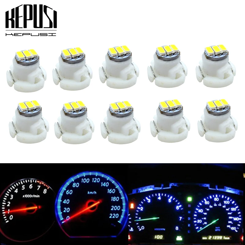 

10pcs T4.2 Neo Wedge LED AC Climate Heater Controls Indicator Bulbs Lamp LED for Toyota Tacoma Corolla Matrix Corolla Camry