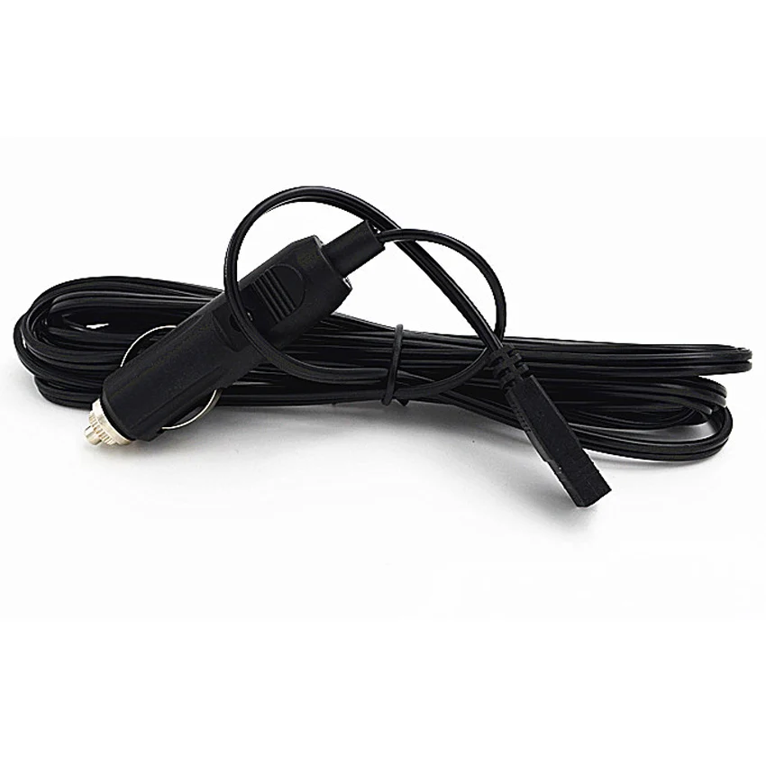 Black 1.8M Car refrigerator power cord extension cord universal 12V 24V DC heating / cooling box cigarette lighter power cable