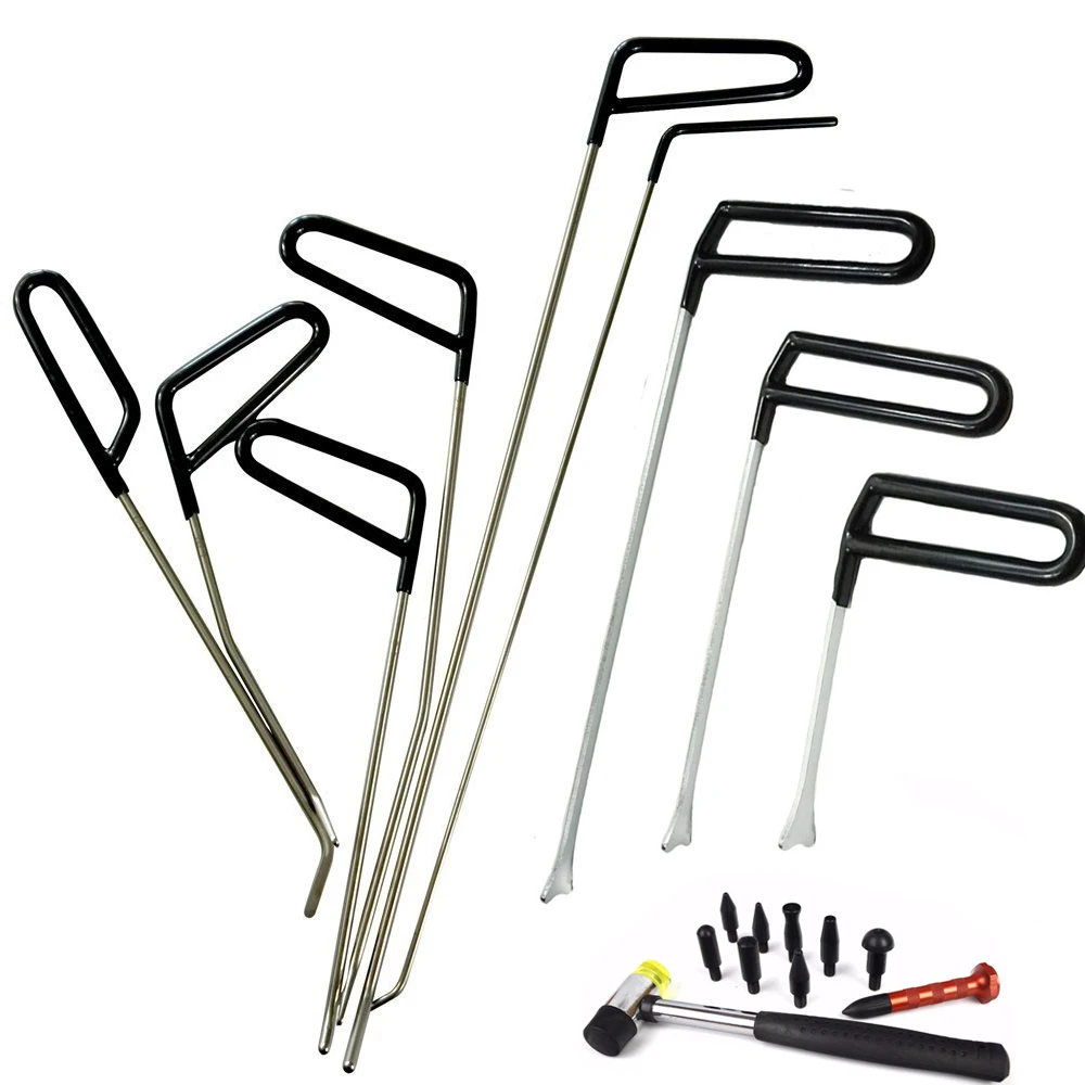 Paintless Dent Removal Rods Kits Repair Puller Tools Push Spring Steel Tail Set Hand | Инструменты