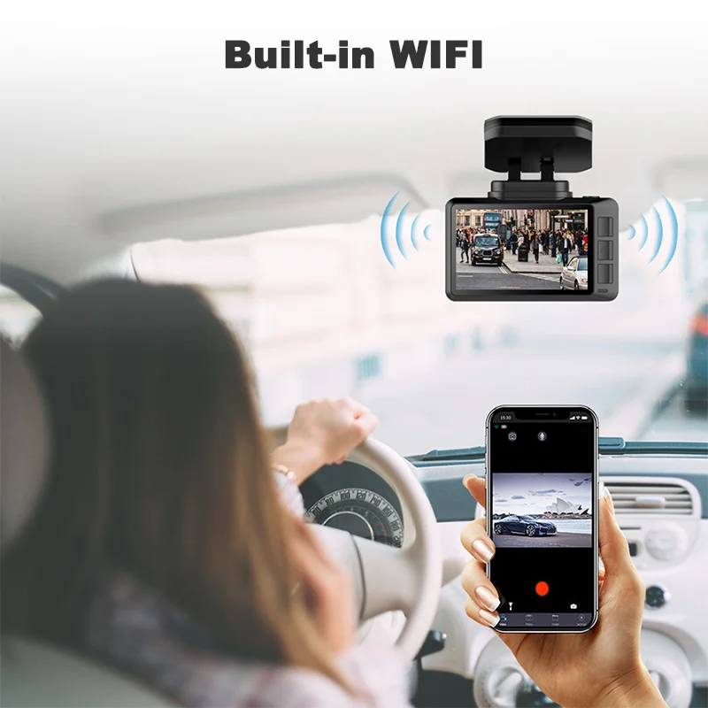 Автомобильный видеорегистратор OBDPEAK 4K GPS M63s с Wi Fi Автомобильная камера заднего