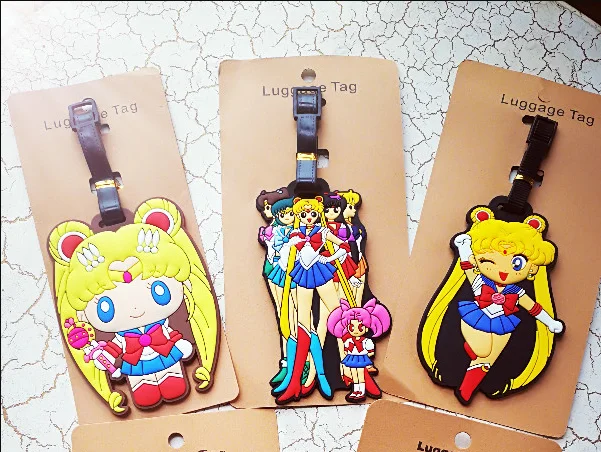 sailor moon luggage tag