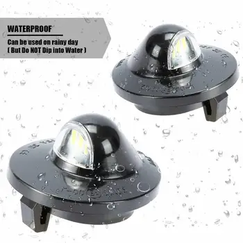 

For Ford F-150 Ranger Raptor Explorer 3-SMD Full LED License Plate Lights License Plate Light Number Plate Light White