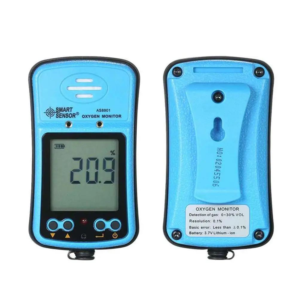 

SMART SENSOR AS8901 Handheld Automotive Oxygen Meter Detector Digital Industrial O2 Tester Analyzer