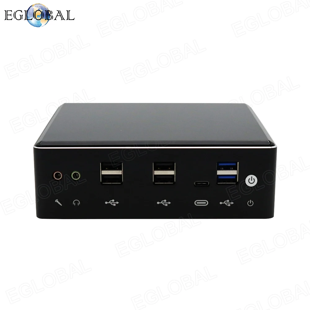 Eglobal 2*DDR4 Mini PC Win10 Intel Core i5 8250U i7 8550U 2*Lans Micro PC NVMe M.2 UHD Graphics 620