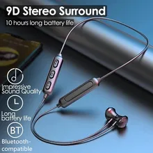 Magnetic Wireless Bluetooth 5.0 Earphones Neckband Stereo Sports Headset Handsfree Earbuds Headphones With Mic For All Phones