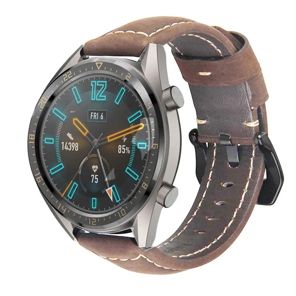 Ремешок на запястье из натуральной кожи Bnad для huawei Watch GT, спортивный сменный ремешок для huawei GT, аксессуары для умных часов