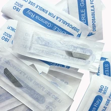 

500/100/50pcs Larger Curve Permanent Makeup Tattoo Blade Microblading Needles Tattoo for 3d Eyebrow Tattoo One Line 14 PIN