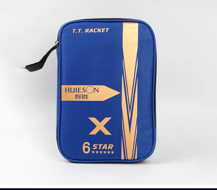 Huieson 2Pcs 6 Star Wenge Wood Carbon Fiber Table Tennis Rackets Set Powerful Ping Pong Bats with Big Bag (10)