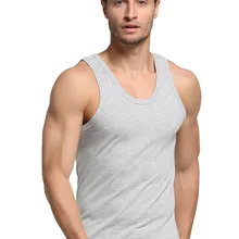 ALANSHOW 3 pièces/lot hommes coton débardeurs sous-vêtements hommes sous-vêtements chemises transparentes mâle Bodyshaper Fitness lutte Singlets