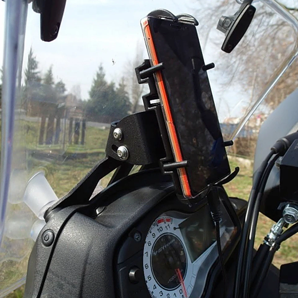 Motorrad Navigationshalterung Für Suzuki V-Strom 650 DL650 2014-2024 - Aluminium Windschutzscheibenmontage