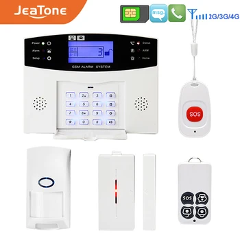 Wireless GSM Home Security Burglar Alarm DIY Kit LCD Display SIM SMS Alarm System APP Control Android IOS Pet Immune key control