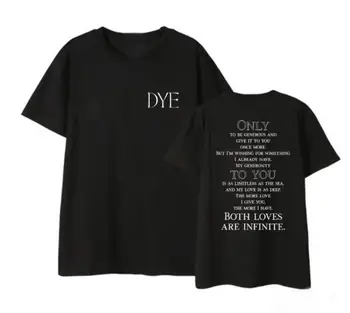 

Summer style kpop got7 new album dye same printing o neck short sleeve t shirt unisex black/white loose t-shirt