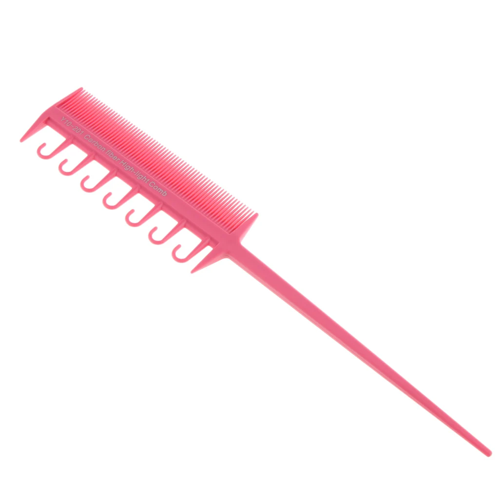 1 Piece Salon Professional Weaver Highlighting Foiling Hair Comb Coloring Dye Brush for Barber Stylists